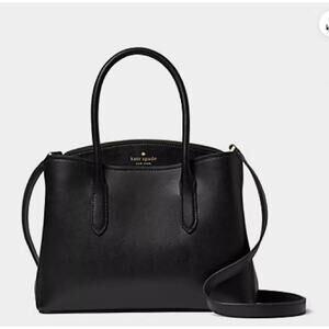 Kate Spade Rory Medium Black Saffiano Leather Crossbody Satchel Bag